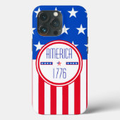 Amerikaans patriottisch 1776 Case-Mate iPhone case (Achterkant)