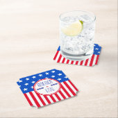 Amerikaans patriottisch 1776 kartonnen onderzetters (Insitu)