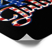 Amerikaans patriottisch 4 juli poster (Hoek)