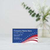 Amerikaans Patriottisch Amerikaans Visitekaartje (Staand voorkant)