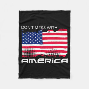 Amerikaans patriottisch - Amerikaanse vlag vrijhei Fleece Deken