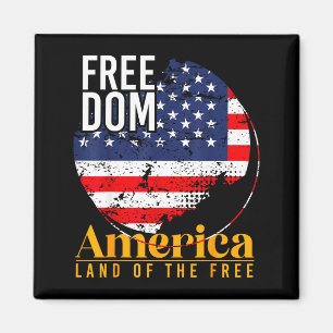 Amerikaans patriottisch - Amerikaanse vlag vrijhei Magneet