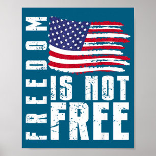 Amerikaans patriottisch - Amerikaanse vlag vrijhei Poster