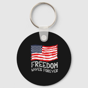 Amerikaans patriottisch - Amerikaanse vlag vrijhei Sleutelhanger