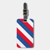 Amerikaans patriottisch bagagelabel (Voorkant verticaal)