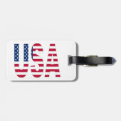 Amerikaans Patriottisch Bagagelabel (Achterkant horizontaal)