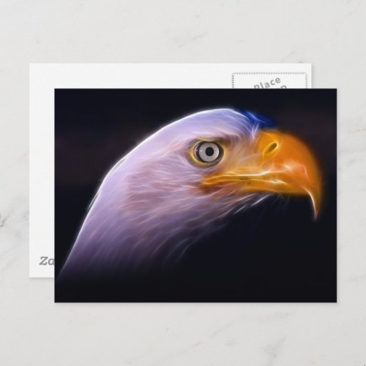 Amerikaans patriottisch Bald Eagle, nationaal symb Briefkaart (Voorkant / Achterkant)