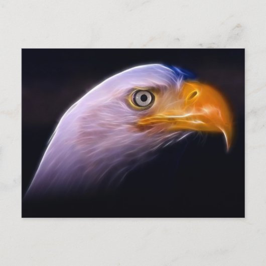 Amerikaans patriottisch Bald Eagle, nationaal symb Briefkaart (Voorkant)