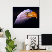 Amerikaans patriottisch Bald Eagle, nationaal symb Poster (Thuiskantoor)