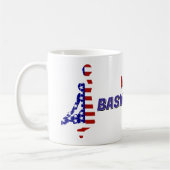 Amerikaans Patriottisch Basketbal Koffiemok (Links)