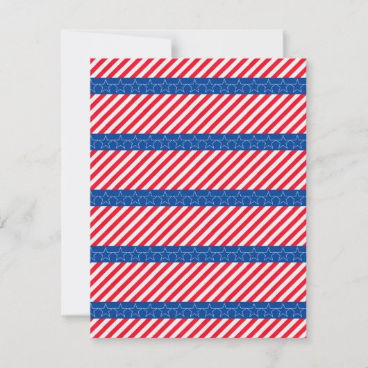 Amerikaans patriottisch bedankkaart (Voorkant)