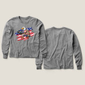 Amerikaans/patriottisch gewichtheffen steenarend (Voorkant /achterkant)