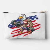 Amerikaans/patriottisch gewichtheffen steenarend etui (Achterkant)