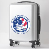 Amerikaans Patriottisch Handyman Truck Van aanpass Sticker (Koffer)
