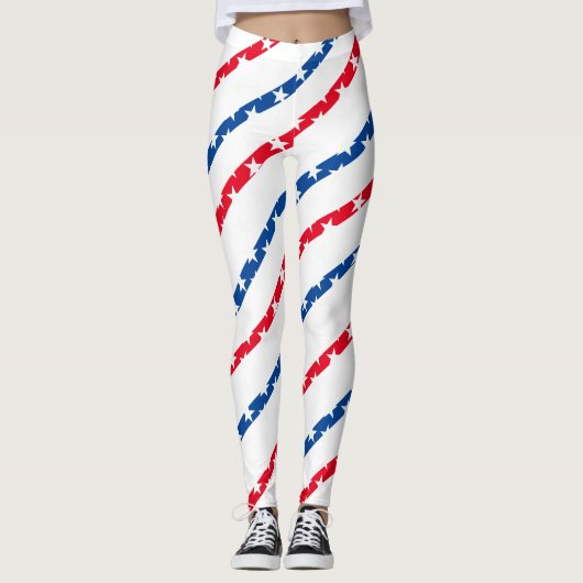 Amerikaans patriottisch leggings (Voorkant)