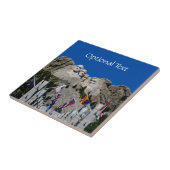 Amerikaans patriottisch monument voor Rushmore Tegeltje (Zijkant)