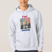 Amerikaans  patriottisch ontwerp hoodie (Voorkant)