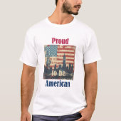 Amerikaans  patriottisch ontwerp t-shirt (Voorkant)