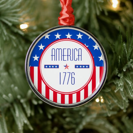 Amerikaans Patriottisch Ornament 1776 (Boom)