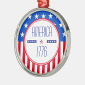 Amerikaans Patriottisch Ornament 1776 (Links)