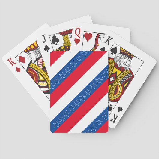 Amerikaans patriottisch pokerkaarten (Achterkant)