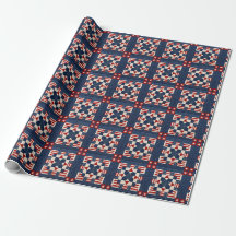 Amerikaans patriottisch quilt met sterren en strep