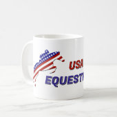 Amerikaans patriottisch ruiter koffiemok (Voorkant links)