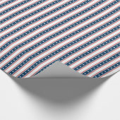 Amerikaans patriottisch staar- en Stripespatroon Cadeaupapier (Hoek)