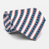 Amerikaans patriottisch staar- en Stripespatroon Stropdas (Opgerold)