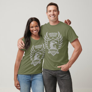 Amerikaans Patriottisch T-shirt (Unisex) Fatigue G
