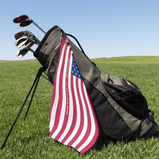 Amerikaans Patriottisch Team voor de Amerikaanse v Golfhanddoek