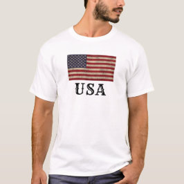 Amerikaans patriottisch vlagontwerp t-shirt
