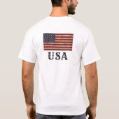 Amerikaans patriottisch vlagontwerp t-shirt (Achterkant)