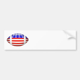 Amerikaans Patriottisch Voetbal Sporten Bumpersticker