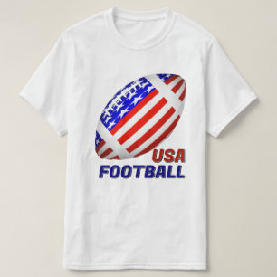 Amerikaans Patriottisch Voetbal T-shirt