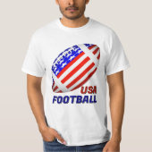 Amerikaans Patriottisch Voetbal T-shirt (Voorkant)