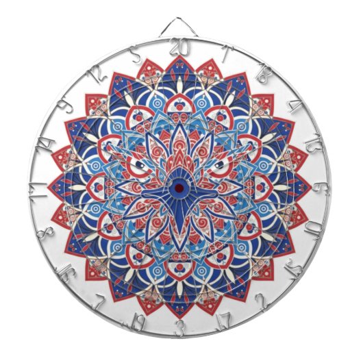 Amerikaans patriottische Amerikaanse adelaar rood  Dartbord (Voorkant)