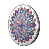 Amerikaans patriottische Amerikaanse adelaar rood  Dartbord (Voorkant Rechts)