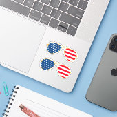Amerikaans patroon - Cool Sunbril Pack Sticker (Laptop met iPhone)