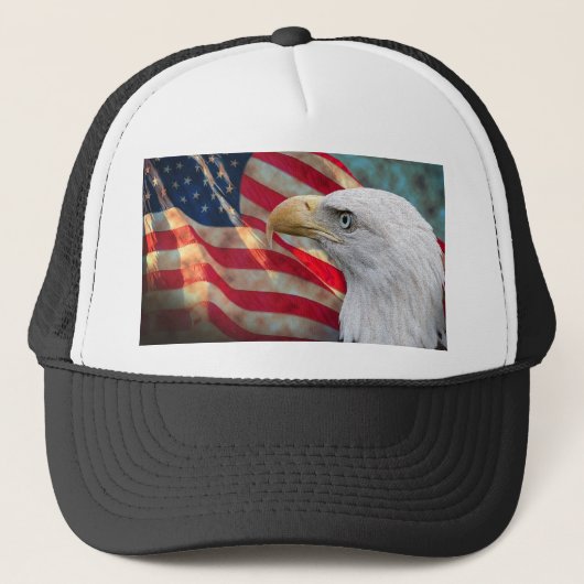 Amerikaans Pet van de vlag met Eagle (Voorkant)