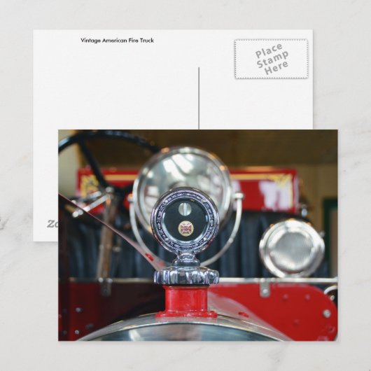 Amerikaans Pet voor brandweergas in LaFrance Briefkaart (Voorkant / Achterkant)