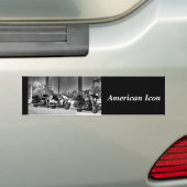 Amerikaans pictogram bumpersticker (Op auto)