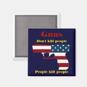 Amerikaans Pistool Magnet (Voorkant / Achterkant)