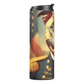Amerikaans Pit Bull Terrier schilderij Thermosbeker (Gedraaid links)