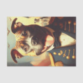  Amerikaans Pit Bull Terrier schilderij Tissuepapier (Voorkant)