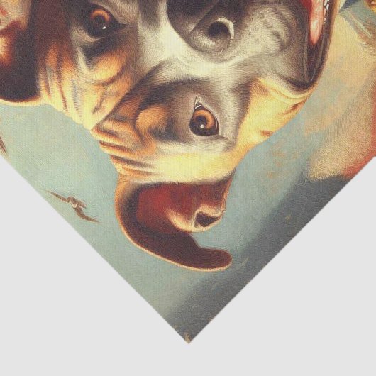  Amerikaans Pit Bull Terrier schilderij Tissuepapier (Detail)