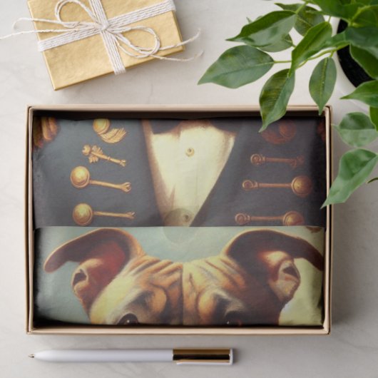  Amerikaans Pit Bull Terrier schilderij Tissuepapier (Geschenk)