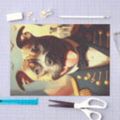  Amerikaans Pit Bull Terrier schilderij Tissuepapier (Craft)