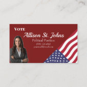 Amerikaans politiek Visitekaartje (Voorkant)