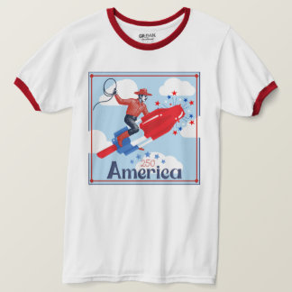 Amerikaans Pop Cowboy T-Shirt